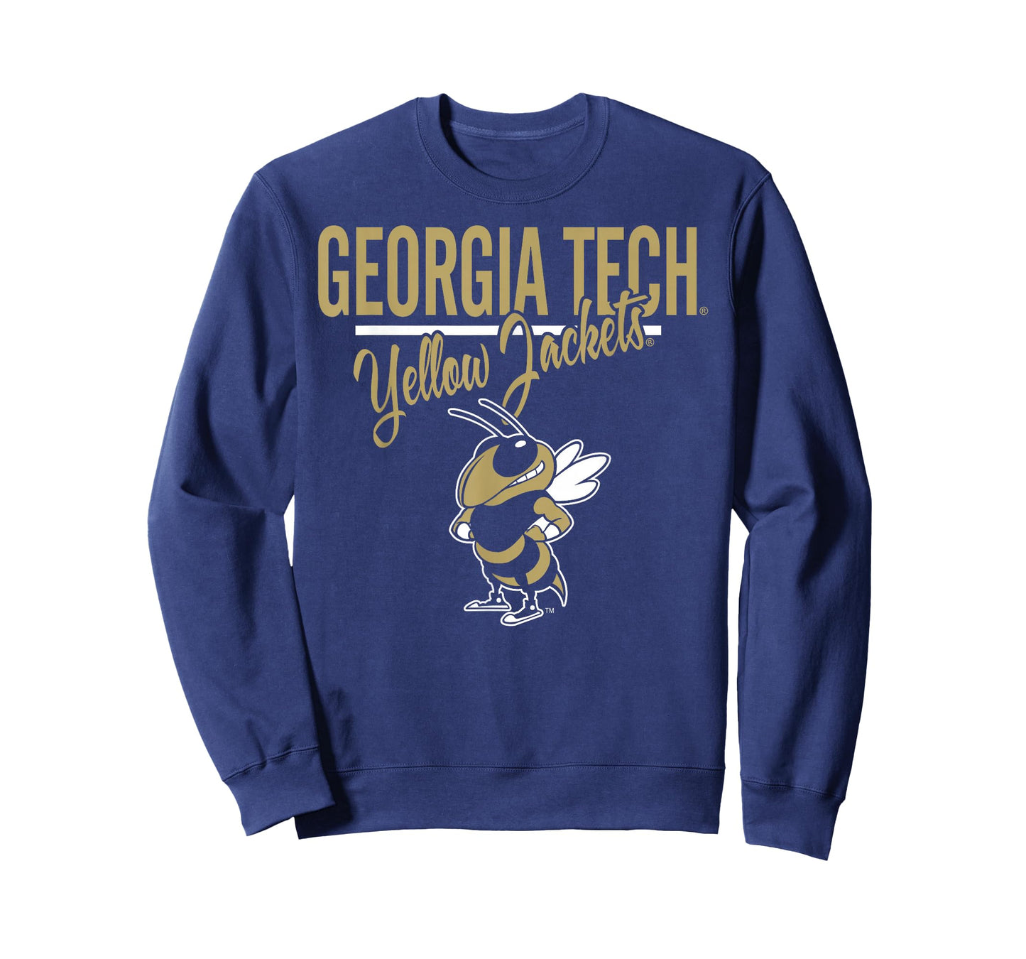 Georgia Tech Yellow Jackets Mascot Navy Officially Licensed T-Shirt