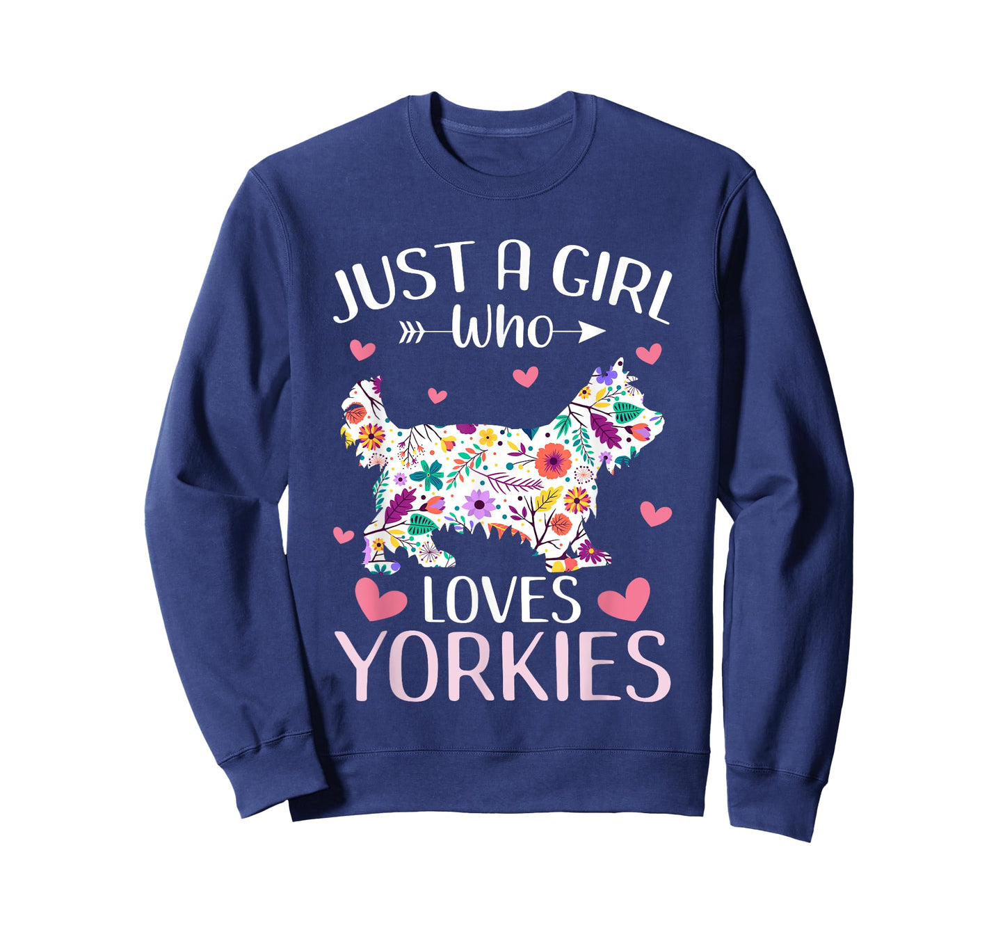 Just A Girl Who Loves Yorkies Cute Dog Lover girls kids T-Shirt