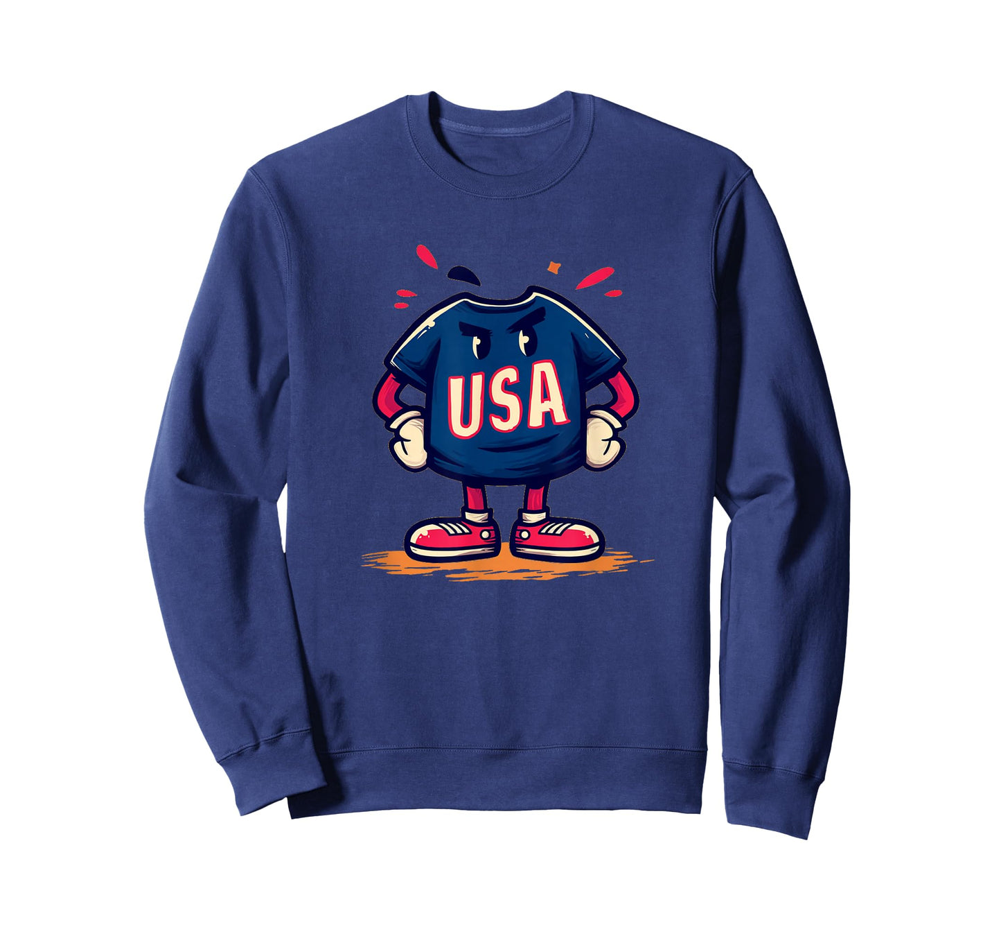 Simple USA Mascot Guy Costume for Boys and Girls T-Shirt