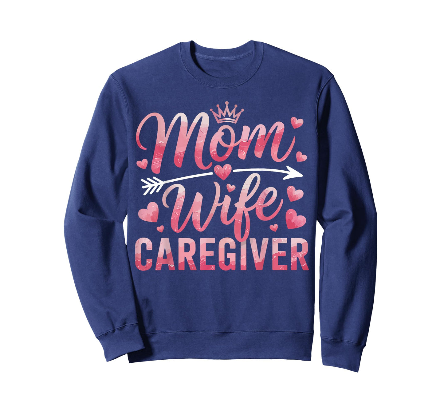 Mom Wife Caregiver Heart Hands Caregivining Gifts for Women T-Shirt