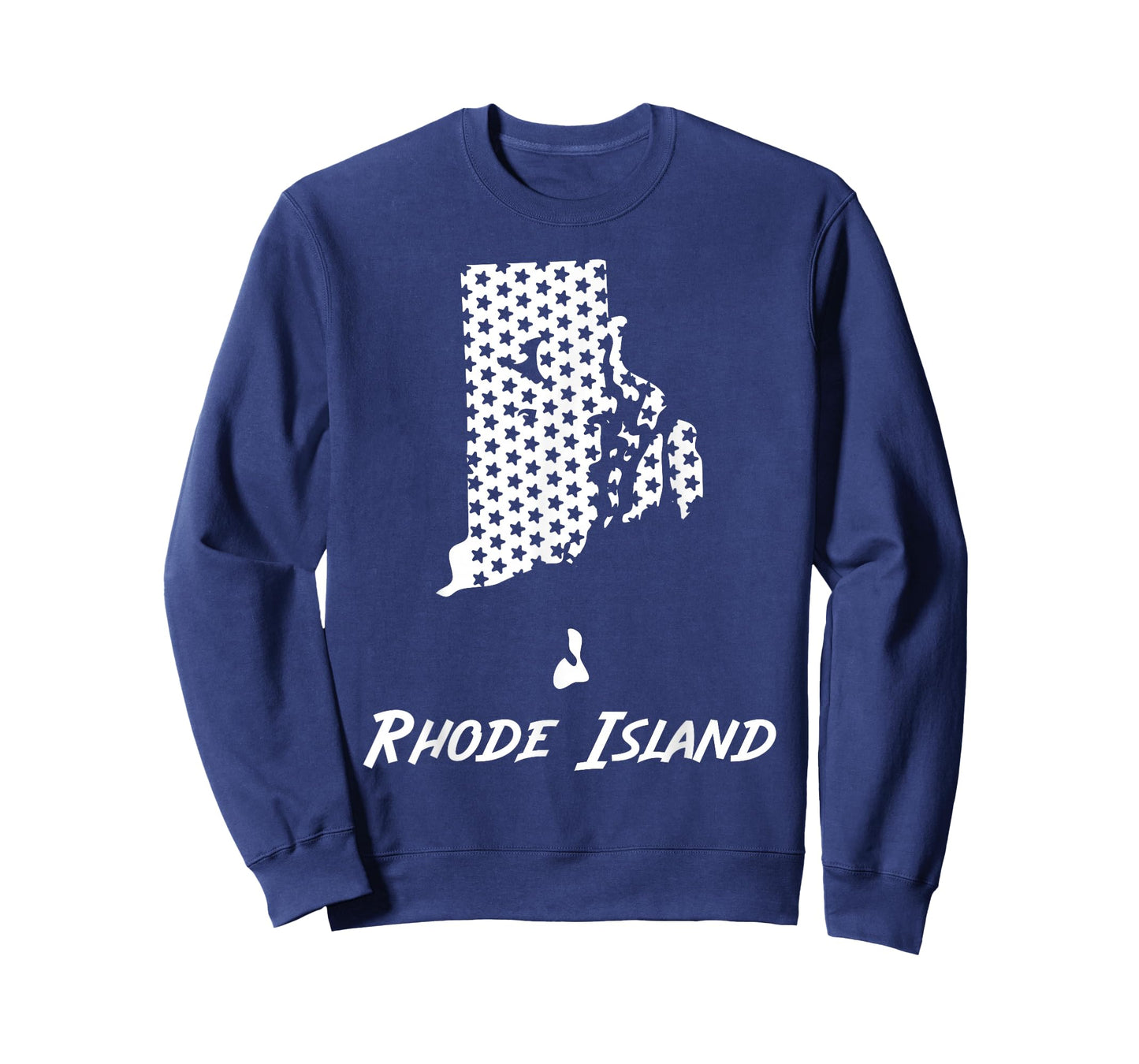 Rhode Island USA State Outline Stars Vintage Retro Design T-Shirt