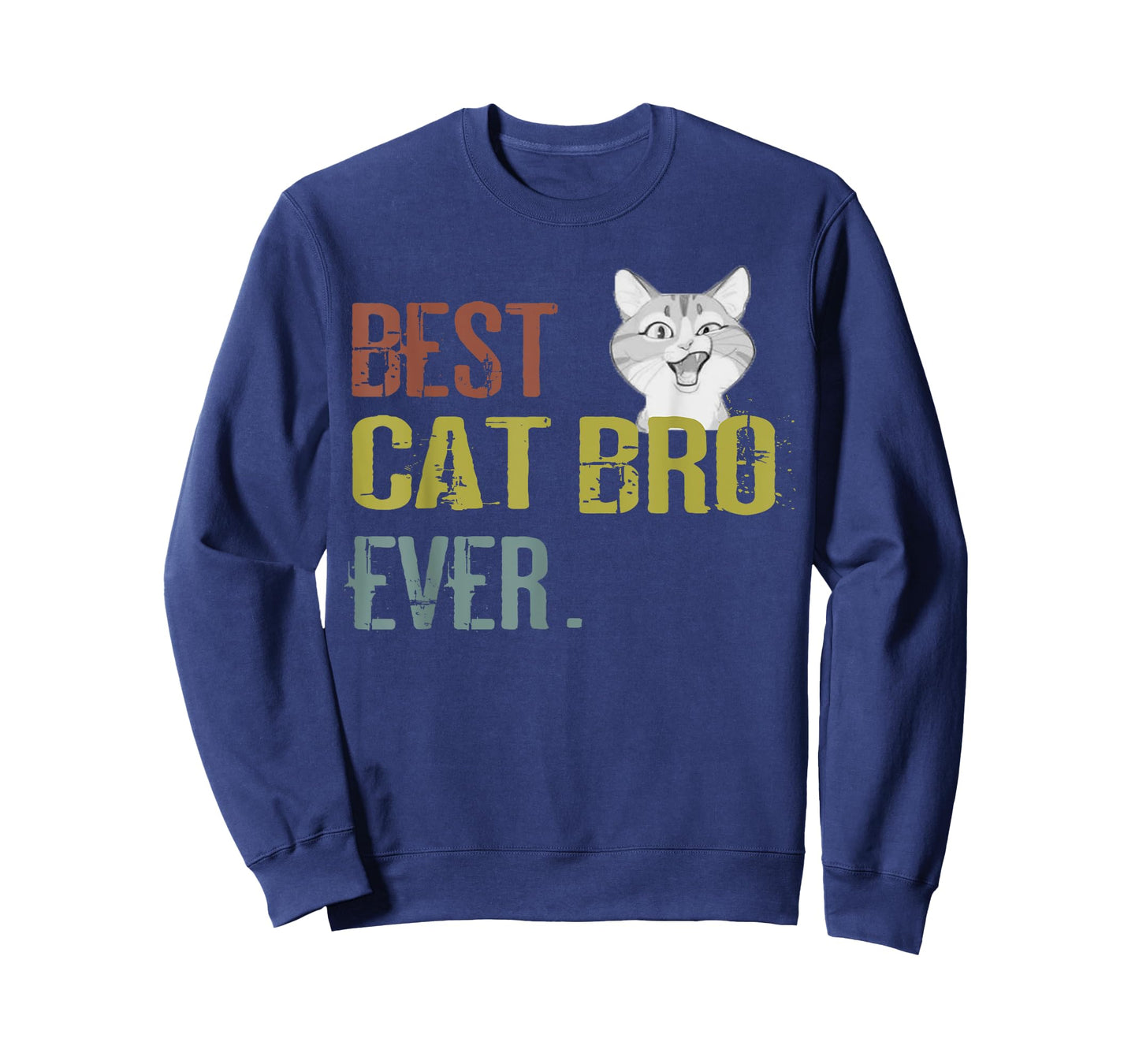 Vintage Best Cat bro Ever TShirt brother birthday Shirt Men Women Kids T-Shirt