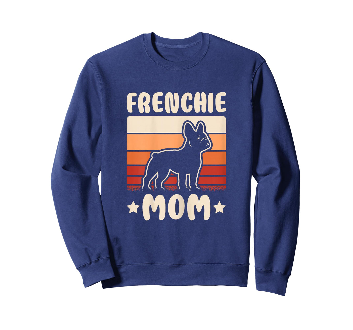 Frenchie Mom Retro French Bulldog Lover Mommy Women T-Shirt