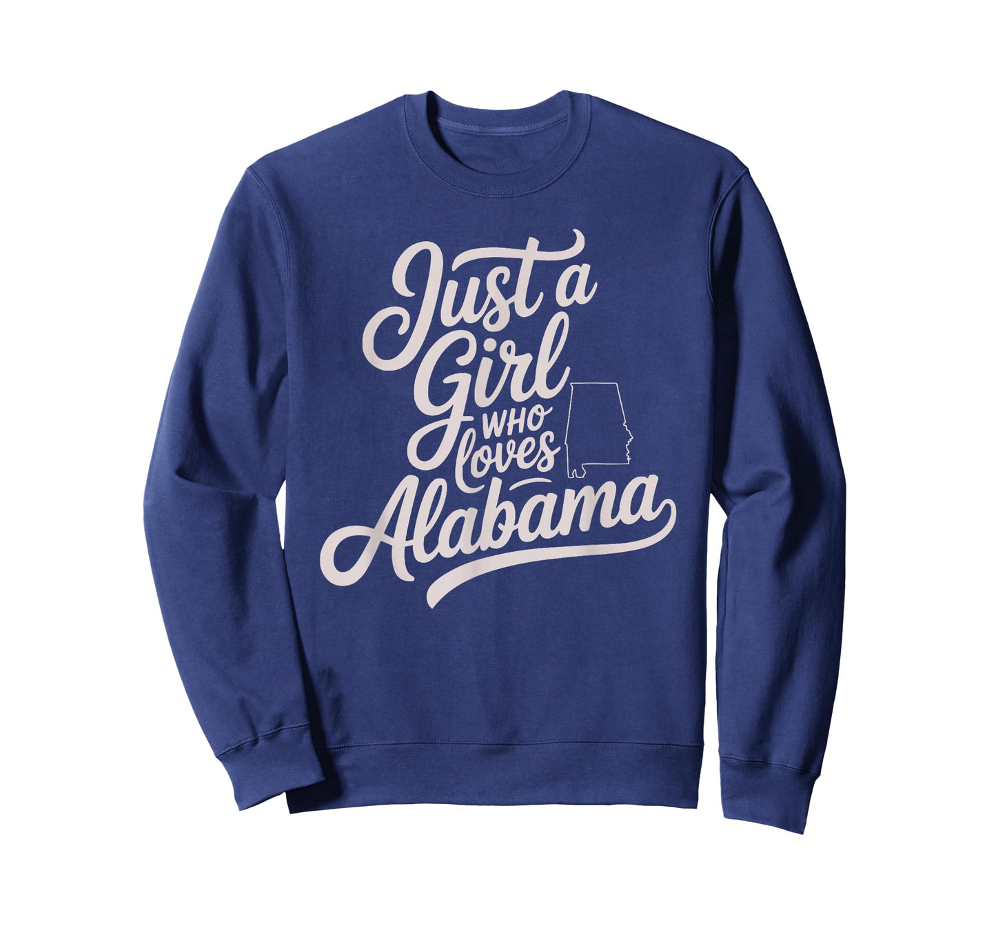 Cute Just A Girl Who Loves Alabama, Women's and Girls Fun T-Shirt