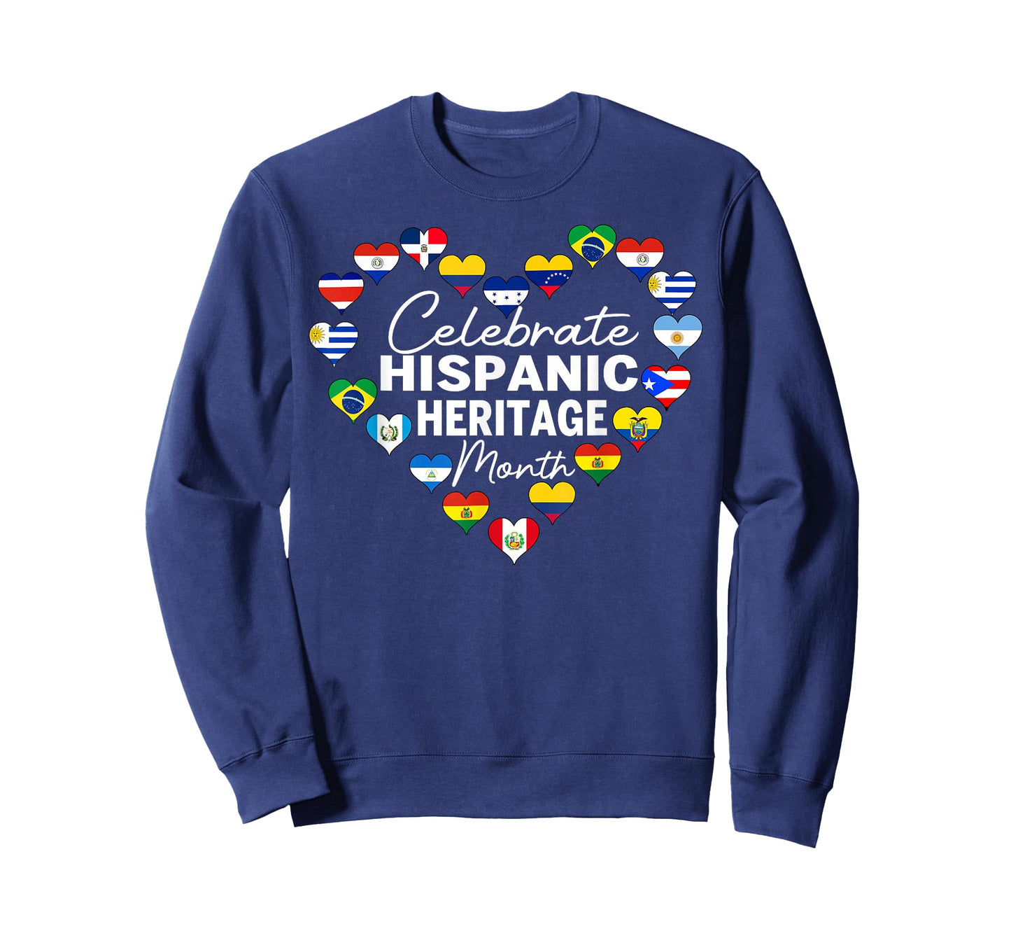 Hispanic Countries Flags Celebrate Hispanic Heritage Month T-Shirt