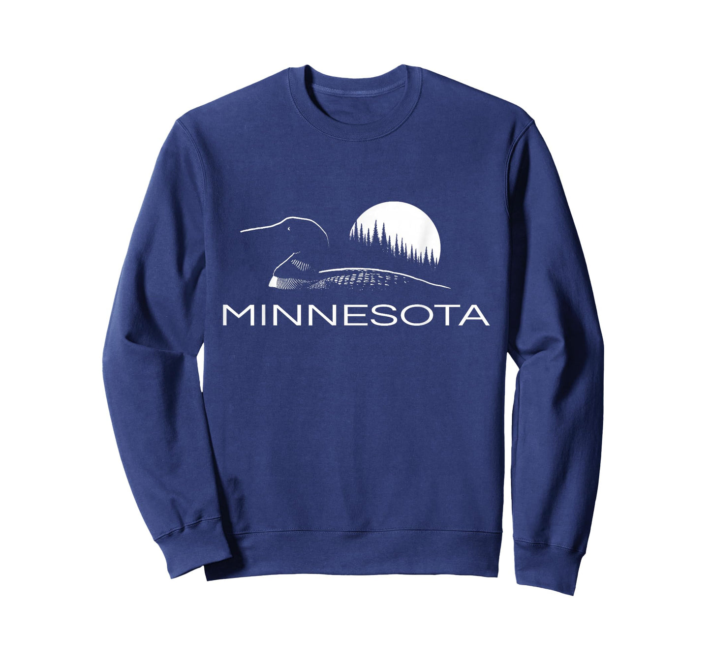 Minnesota - Loon and Trees in Moonlight T-Shirt