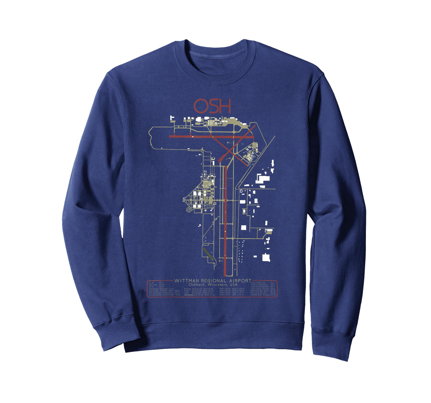 KOSH Wittman Regional Airport Oshkosh WI. Art T-Shirt T-Shirt