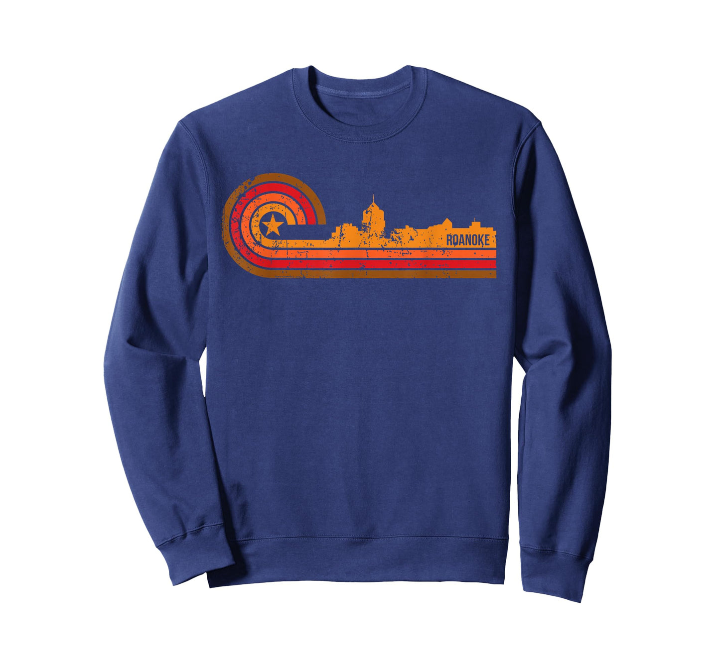Retro Roanoke T-Shirt - Roanoke VA Skyline Shirt T-Shirt
