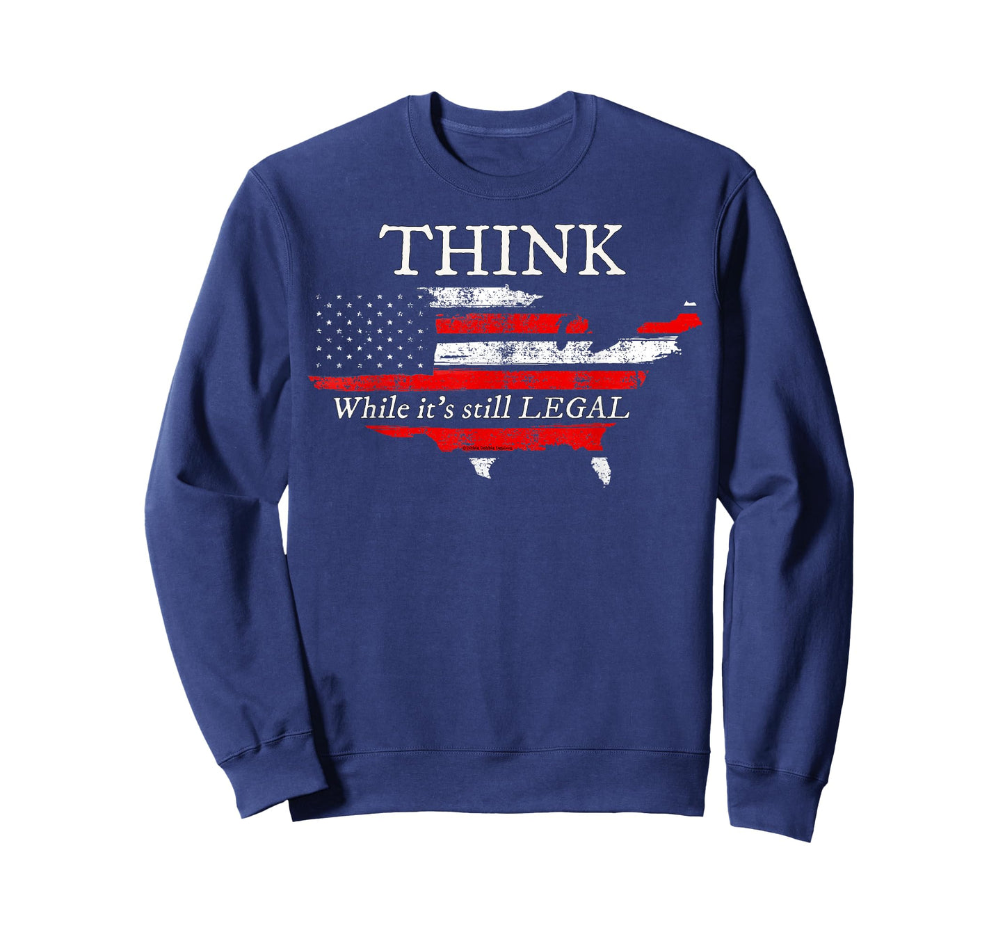 Patriotic Flag THINK While It's Still LEGAL USA T-Shirt