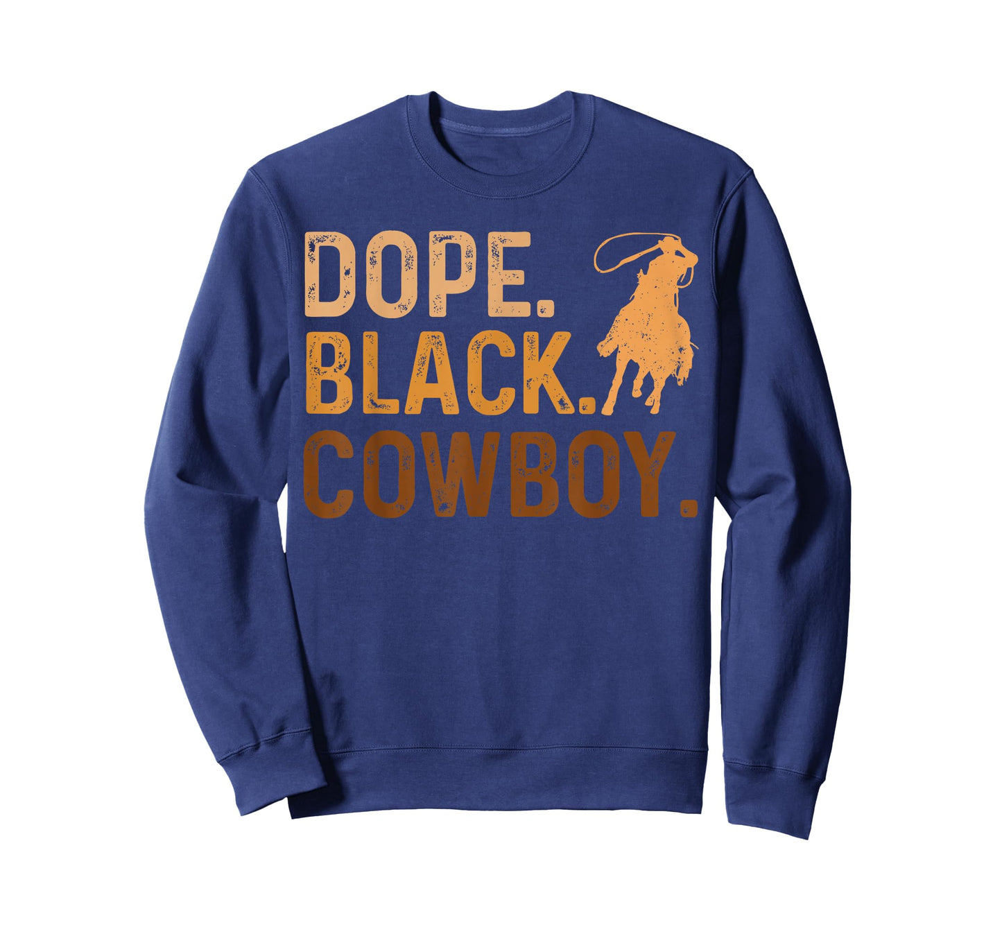 Dope Black Cowboy Melanin Black African Vintage Rodeo Cowboy T-Shirt