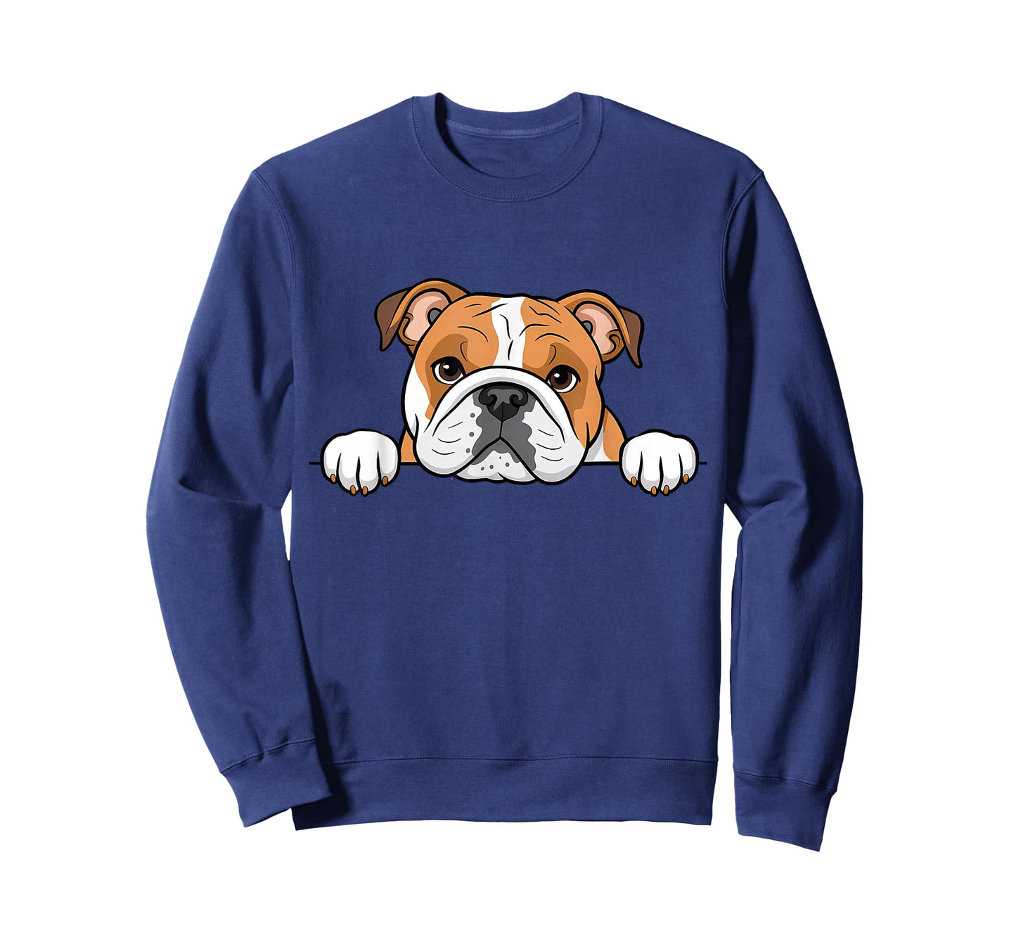 Cute English Bulldog Peeking Puppy Funny Dog Lover T-Shirt