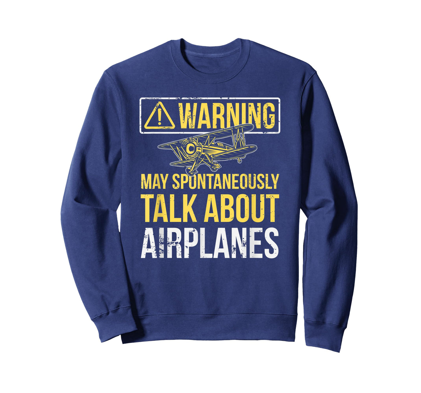 Warning May Spontaneously Talk About Airplanes Funny Pilot T-Shirt