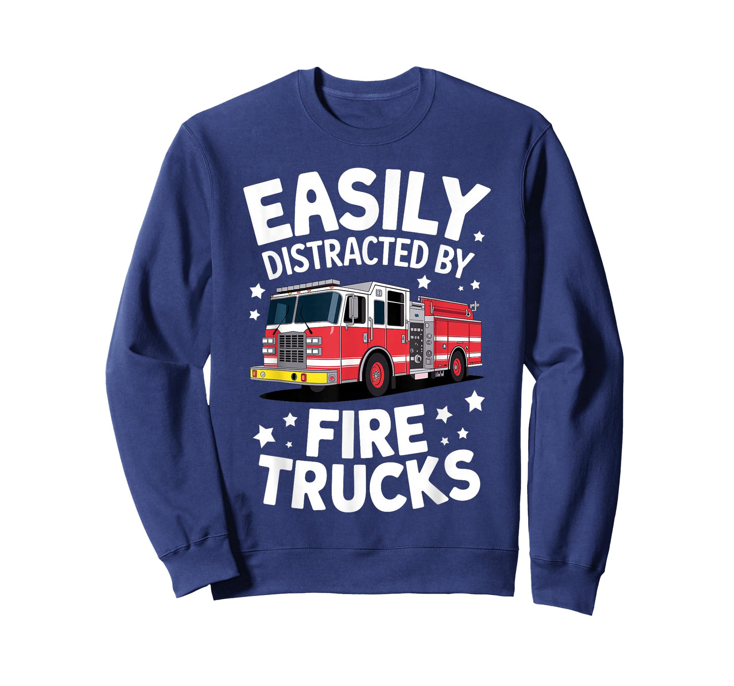 Funny Firefighter Art For Men Women Kids Fire Truck Fireman T-Shirt