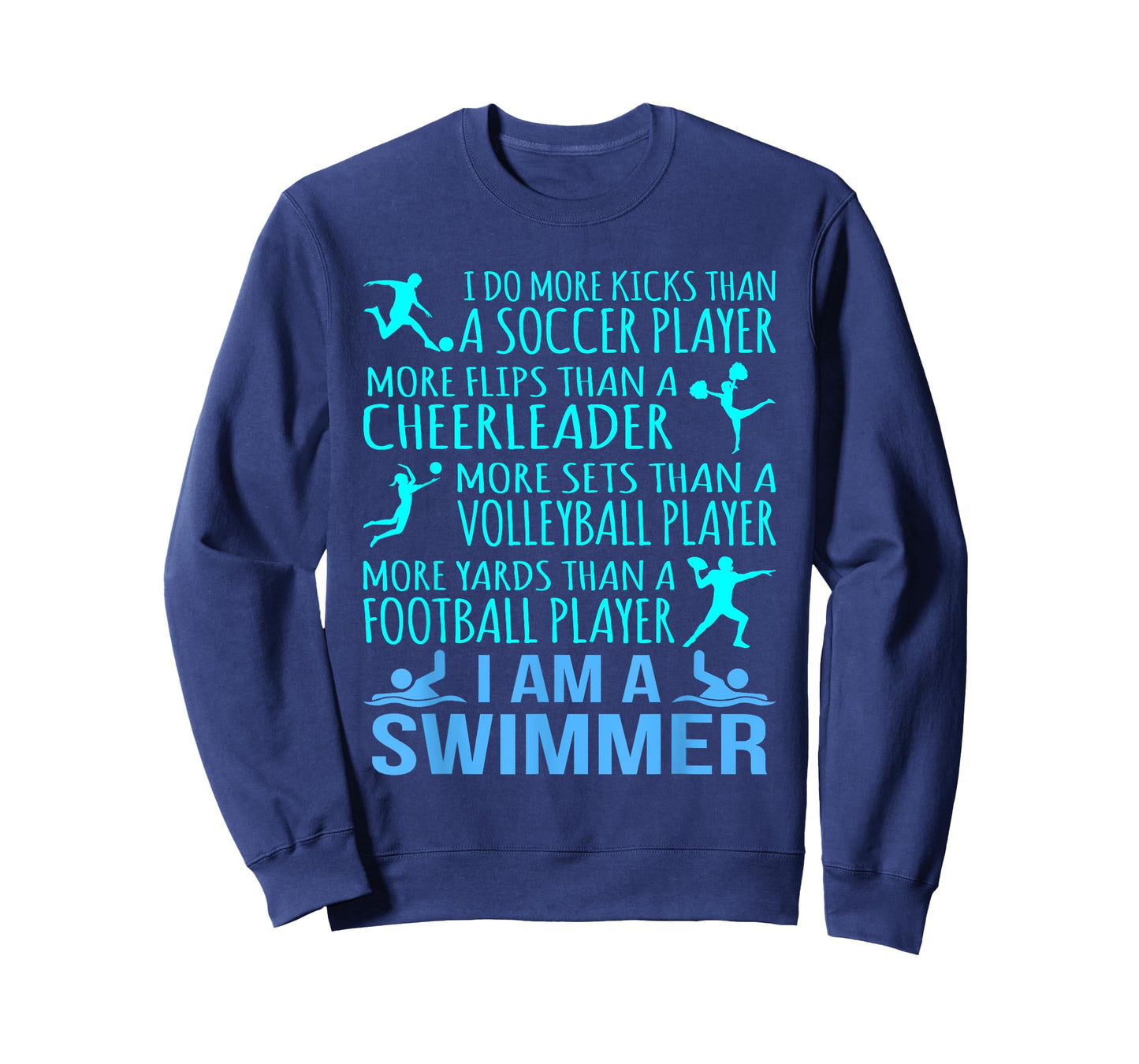 I Am A Swimmer Funny Swimming Swim Coach Men Women Graphic T-Shirt