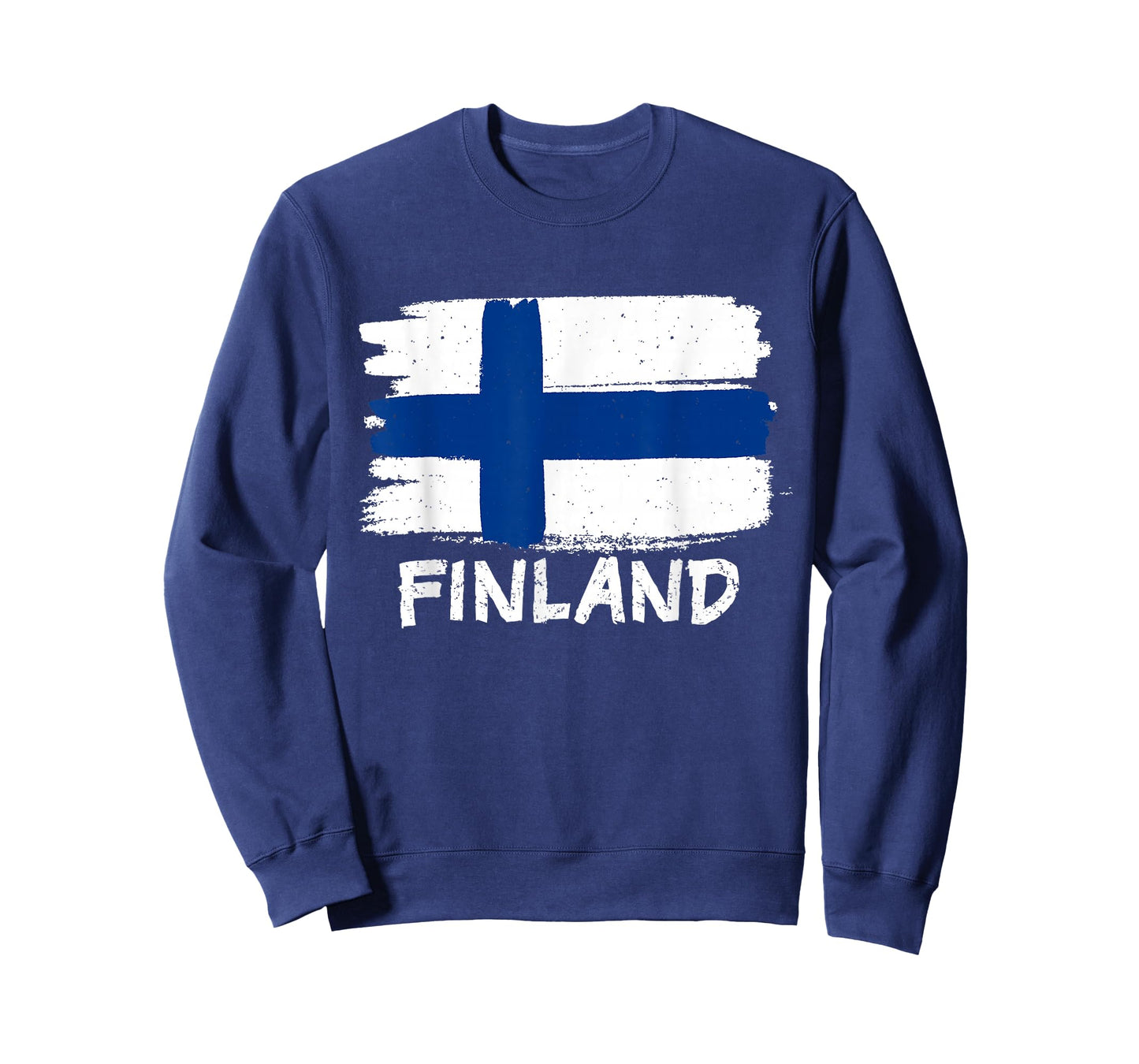 Finland Flag Kids Unisex Black Cotton Polyester T-Shirt