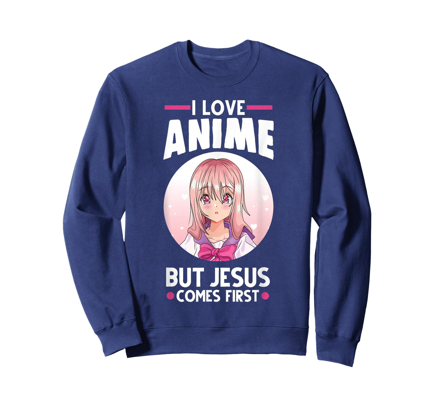 I Love Anime But Jesus Comes First Anime T-Shirt Small