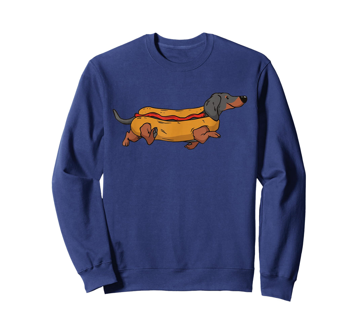 Funny Dachshund In Bun Weiner Hot Dog Cute Foodie Pun T-Shirt