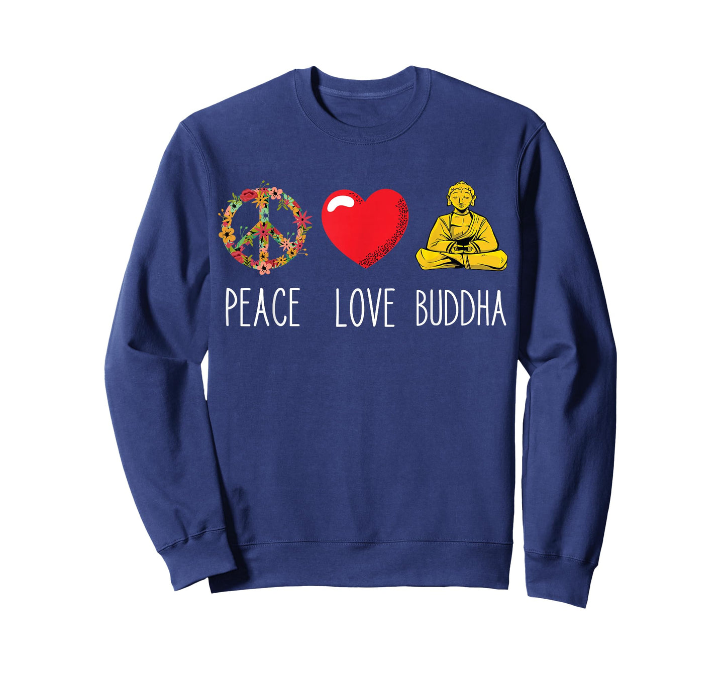 Buddha Love Peace Buddhist Zen Yoga Meditation Dao Mantra T-Shirt