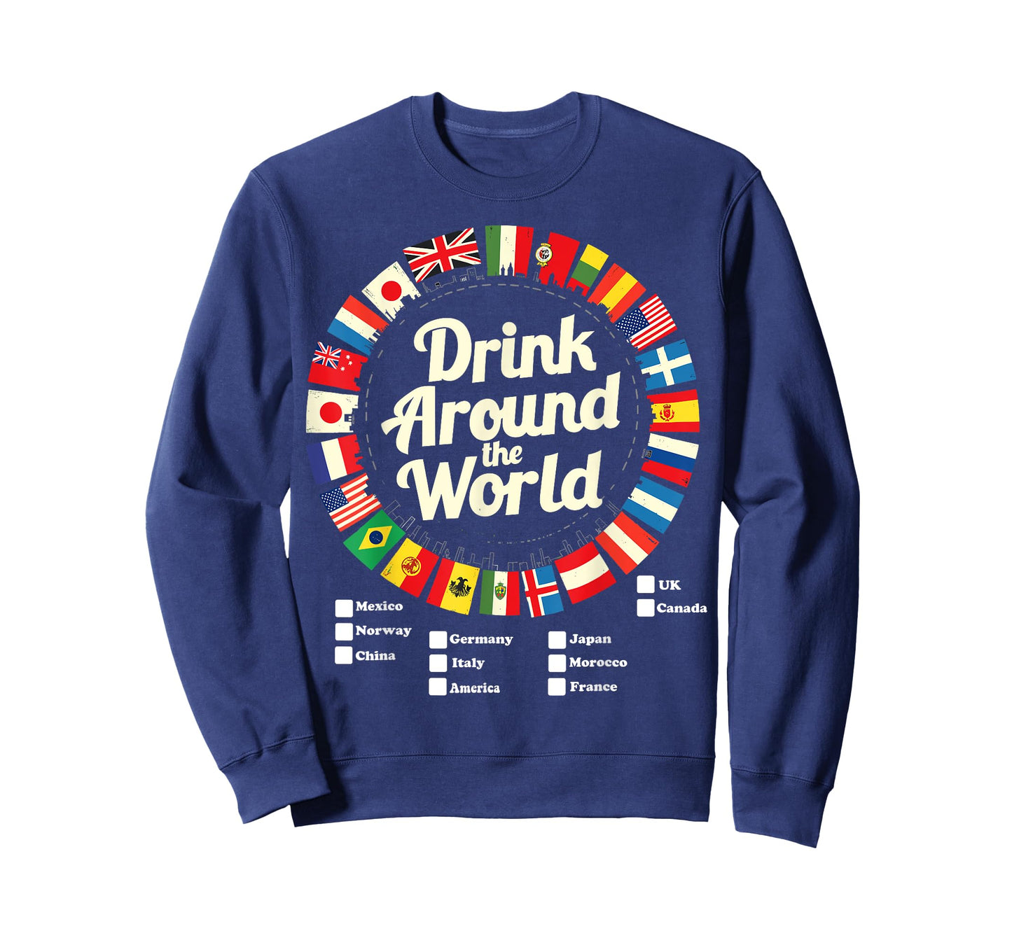 Adult Vacation Drinking Countries International National T-Shirt