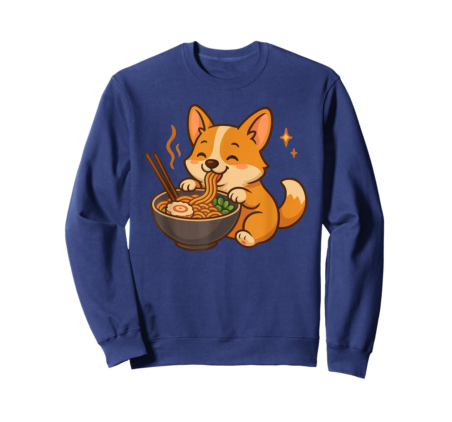 Corgi with Noodles Ramen Kawaii Dog T-Shirt