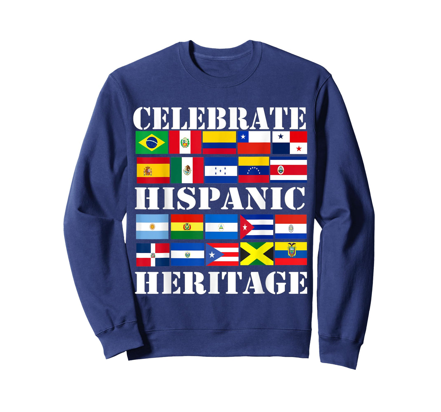 Hispanic Heritage Month Latino Flag all Countries Hispanic T-Shirt