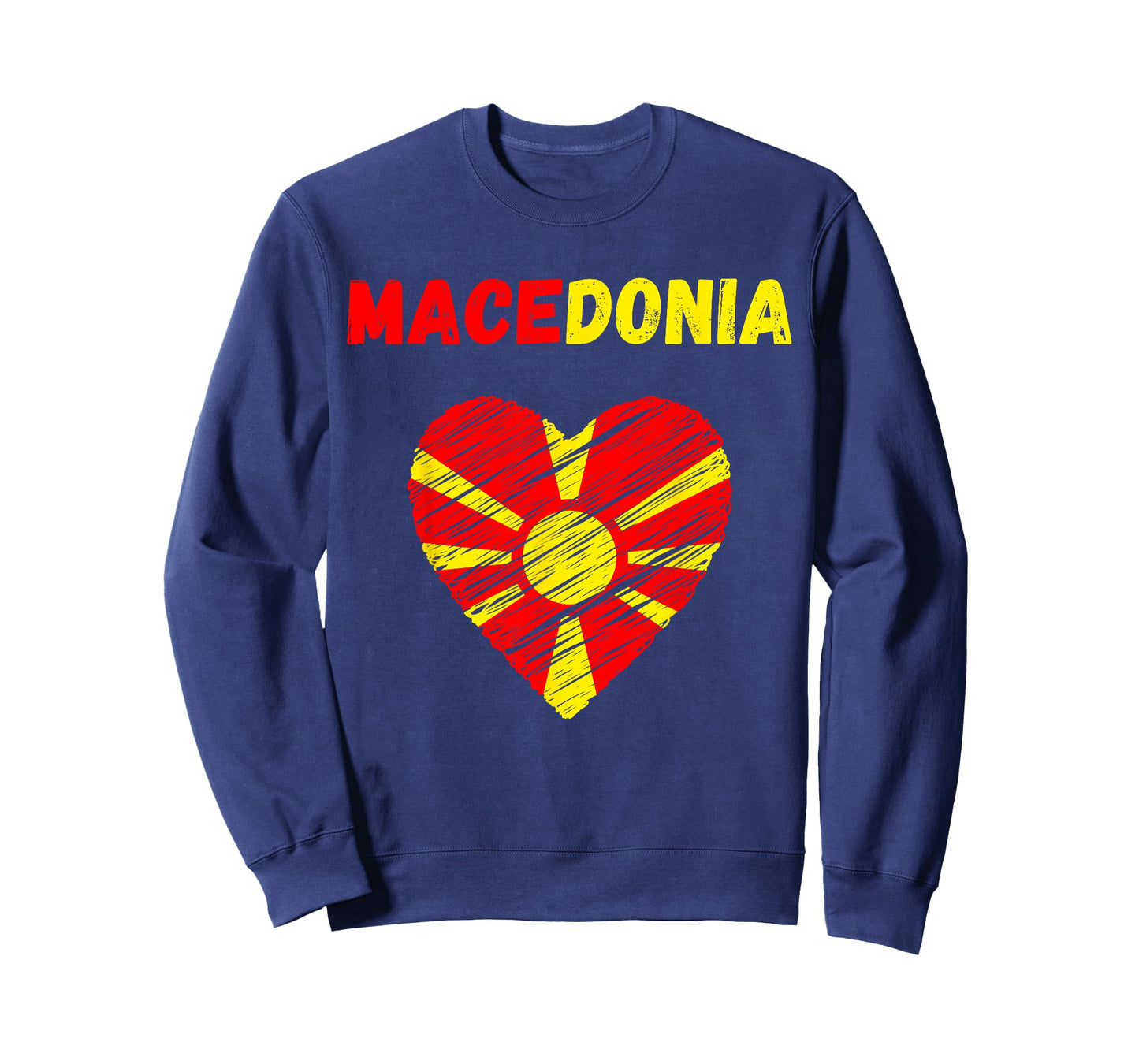 Macedonia Flag Holiday Macedonia Heart Macedonian Flag T-Shirt