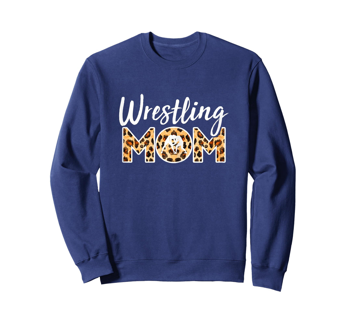 Wrestling Mom Presents For Women Wrestler Mom Leopard Print T-Shirt