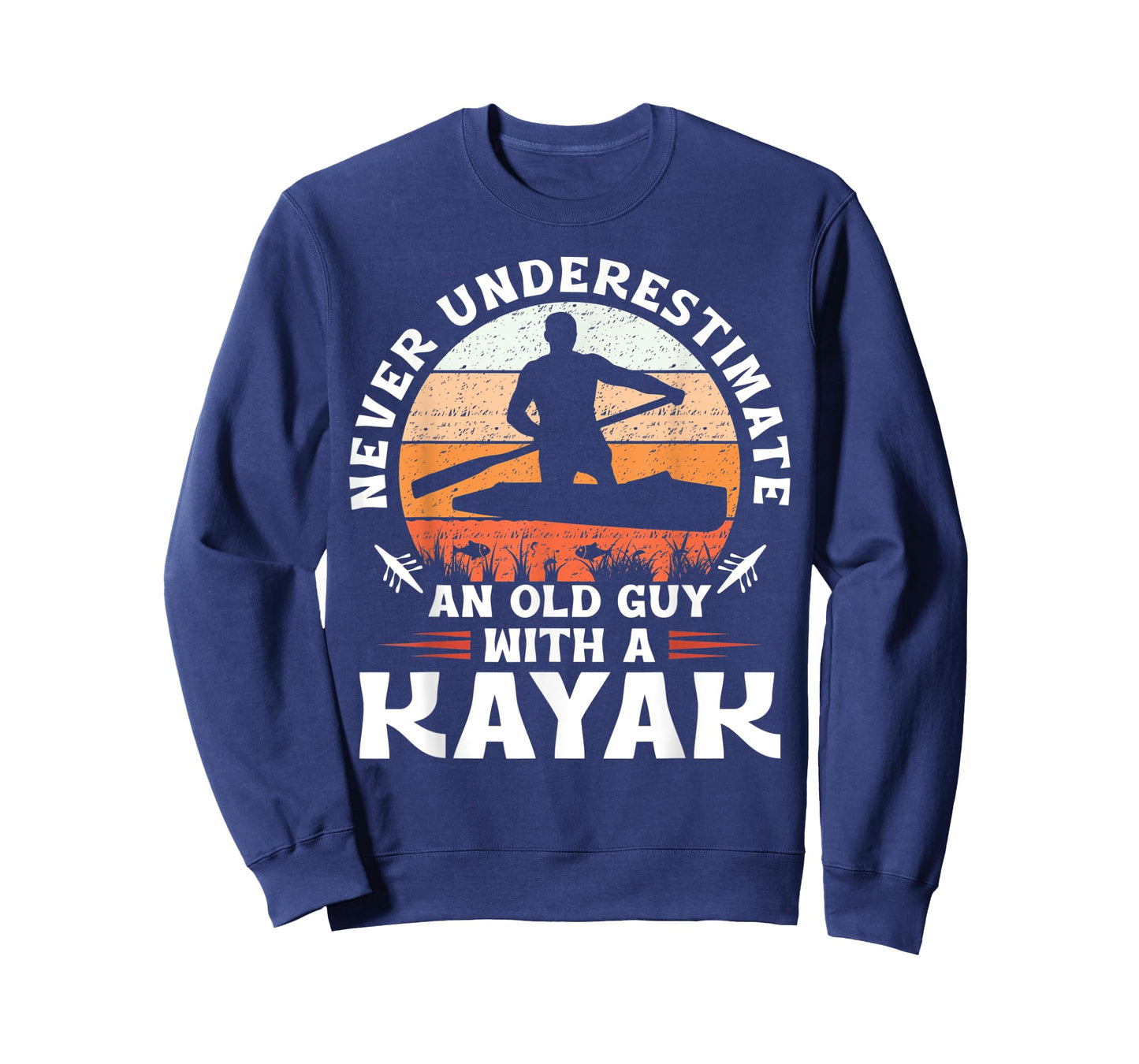 Never Underestimate an Old Guy With a Kayak T-Shirt