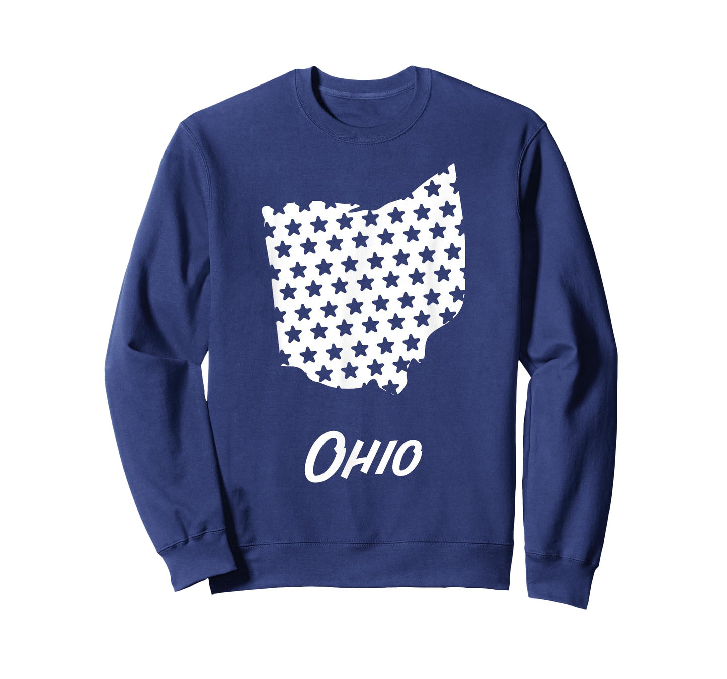 Ohio USA State Outline Stars Vintage Retro Design T-Shirt