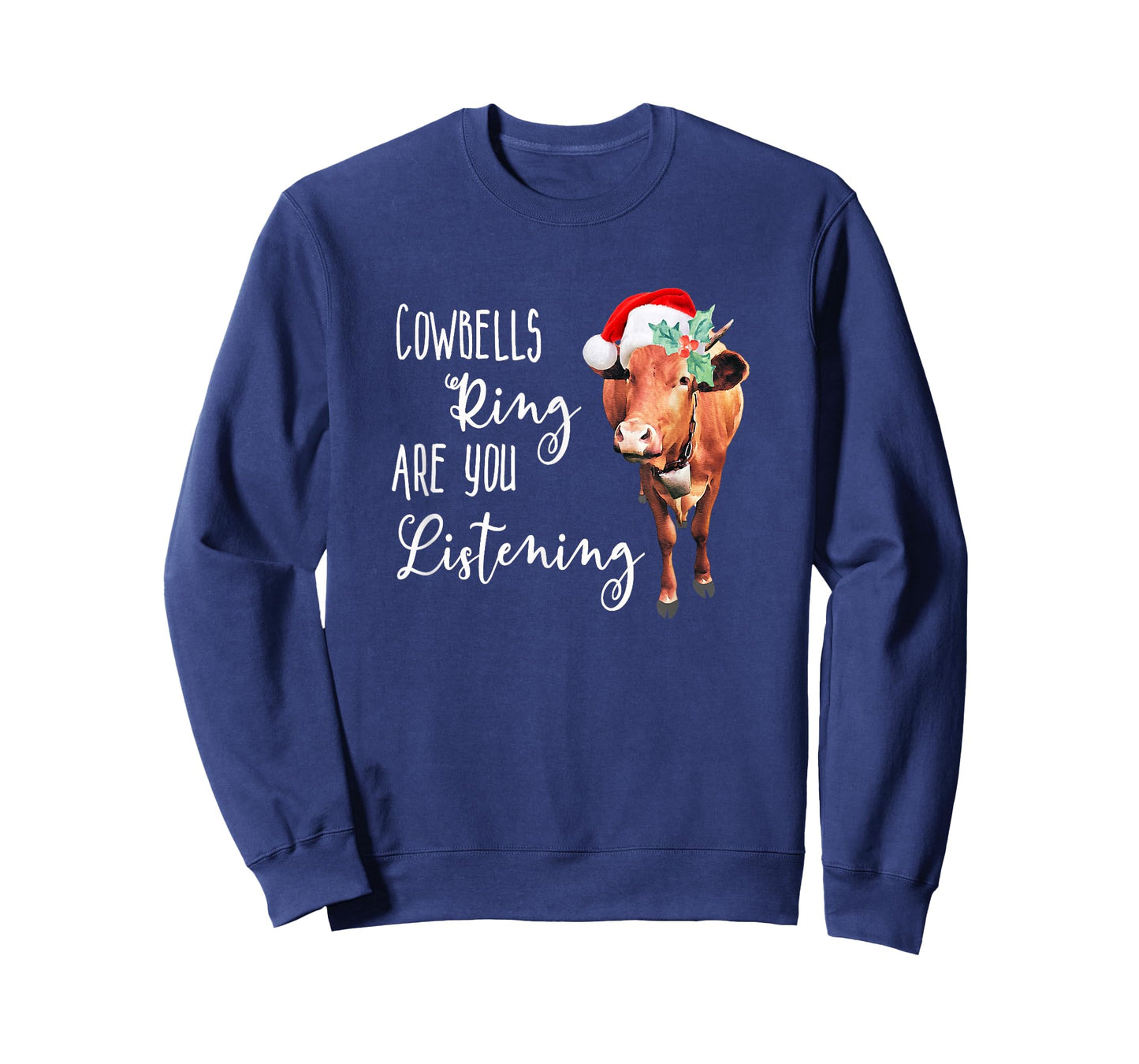 Christmas Heifer Cowbells Ring Vintage Country Gift