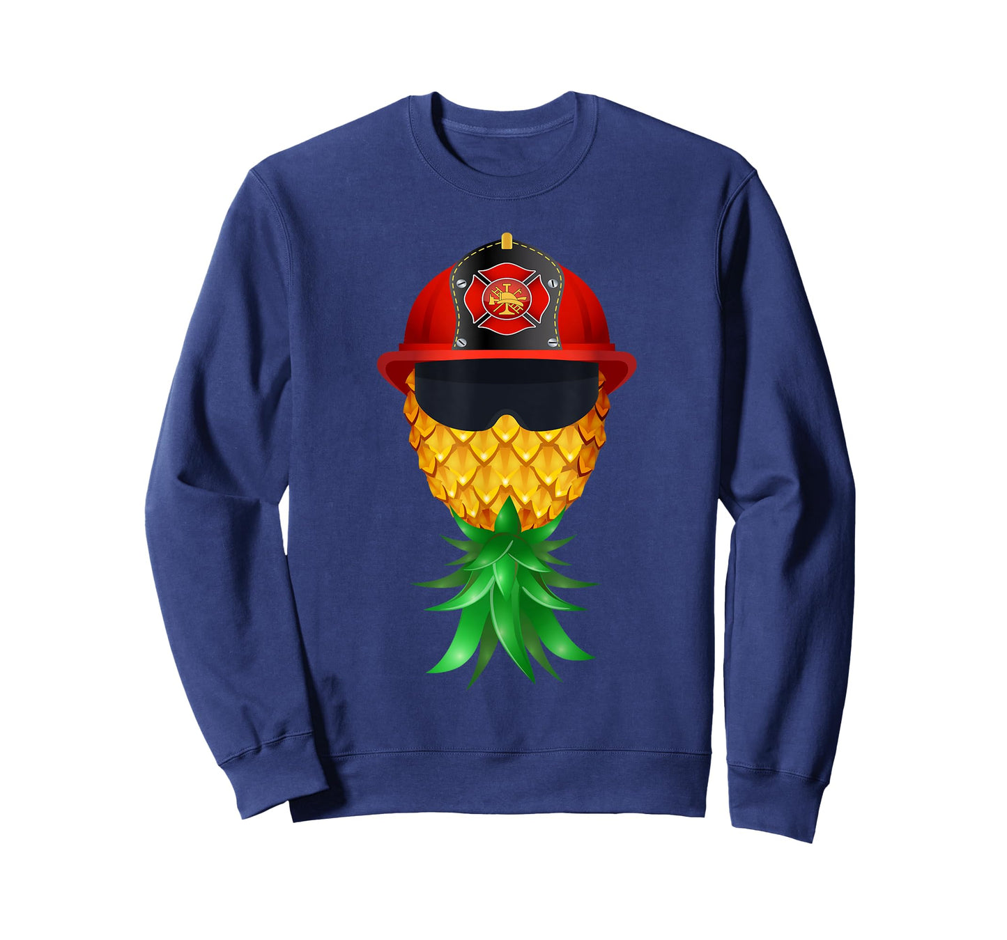 Swinger Upside Down Pineapple Firefighter Red Helmet T-Shirt