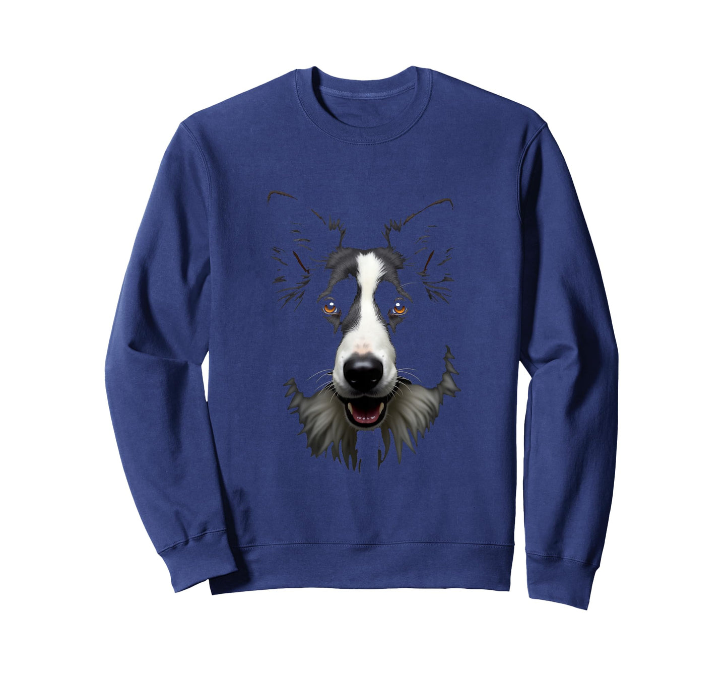 Black Border Collie Dog Collie Face T-Shirt