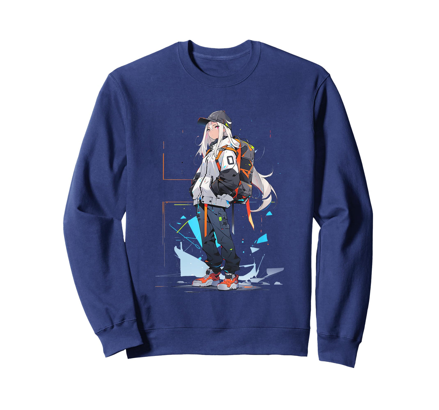 Anime Girl Anime Otaku Japanese Aesthetic | Cyberpunk T-Shirt