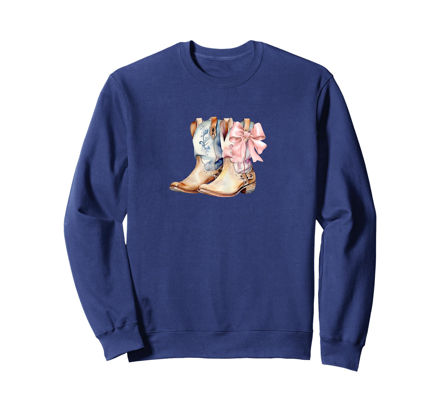 Womens Coquette Pink Bow and Cowboy Boots, Pretty Country T-Shirt