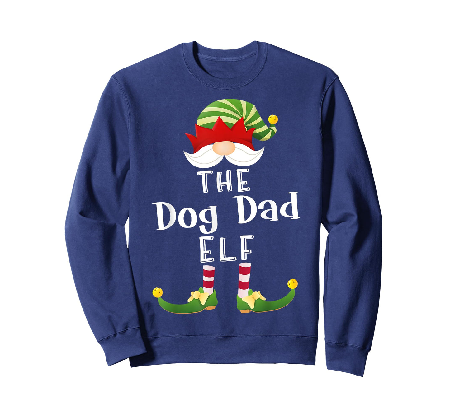 Dog Dad Elf Group Christmas Funny Pajama Party T-Shirt for Men Women