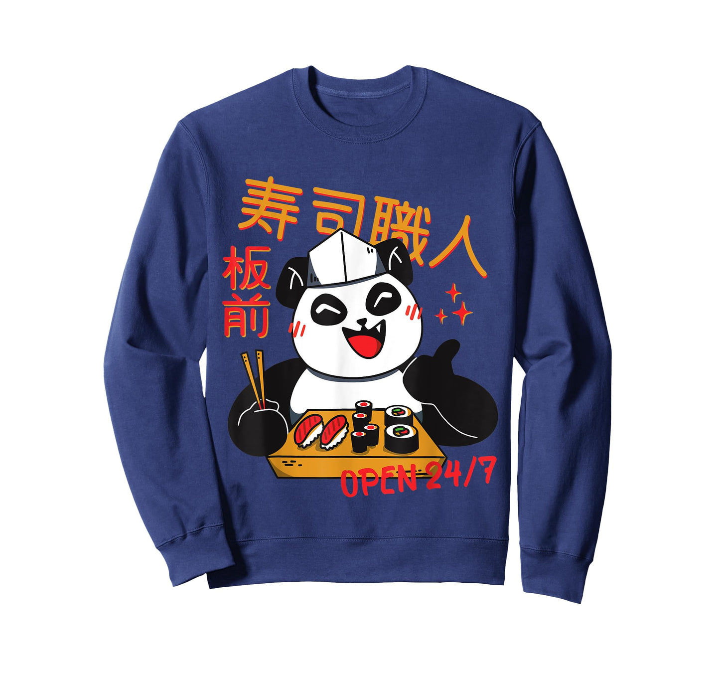 Sushi Chef Panda Kawaii Maki Manga Zoo Children T-Shirt