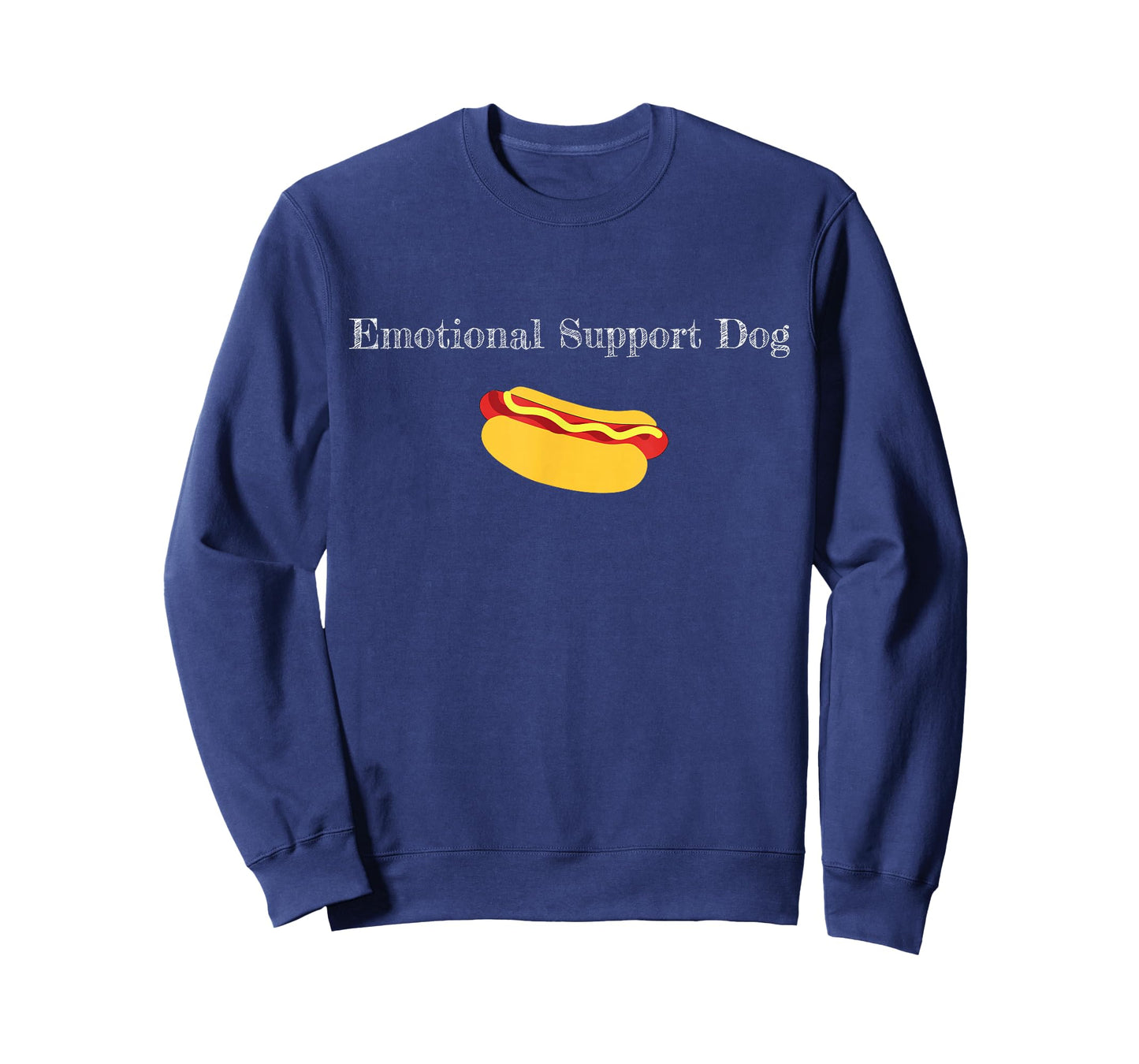Emotional Support Dog Funny Hot Dog Play On Words T-Shirt