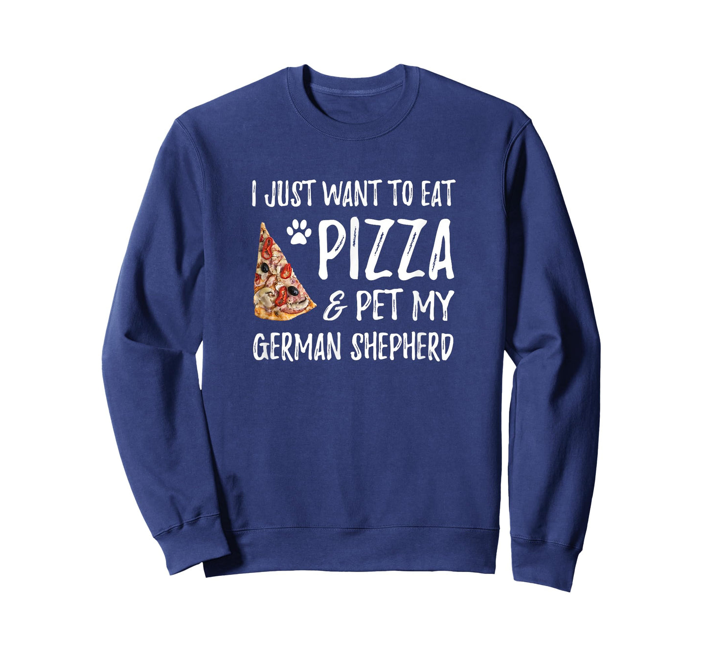 German Shepherd Dog Lover Pizza T-Shirt Funny Dog Mom T-Shirt