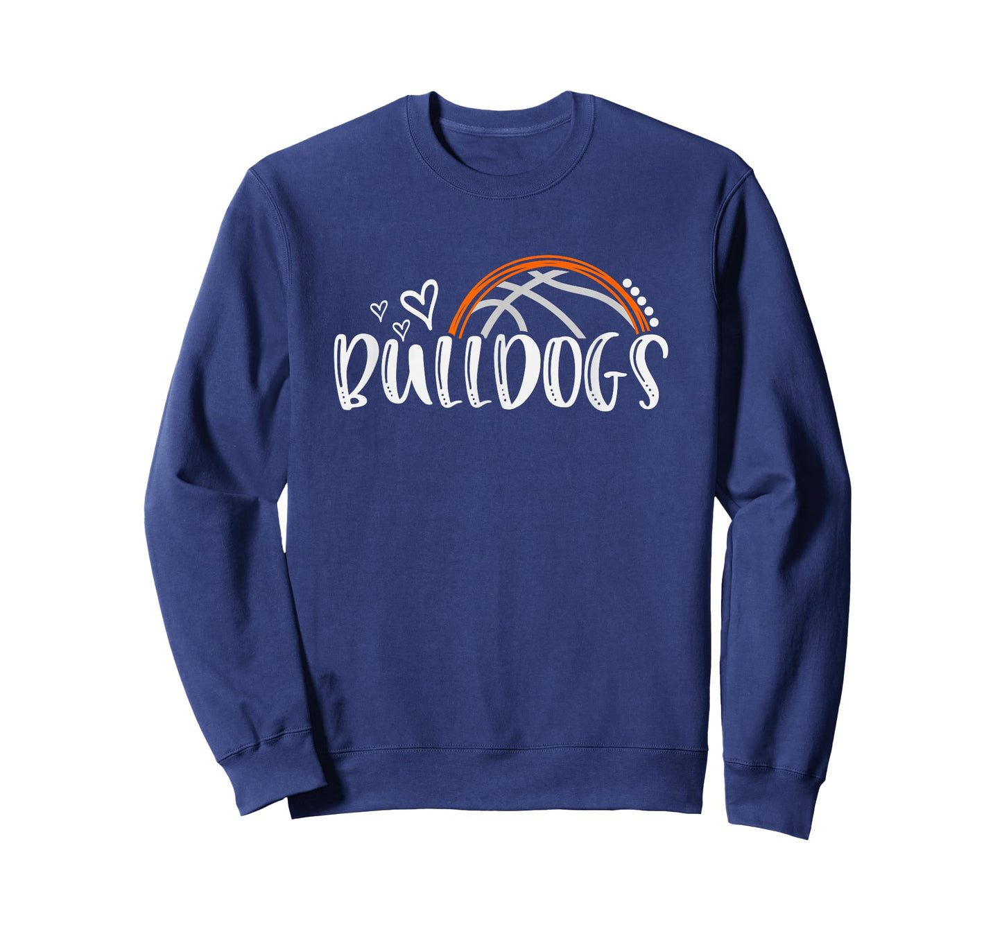 Basketball Bulldogs School Sports Fan Team Spirit T-Shirt