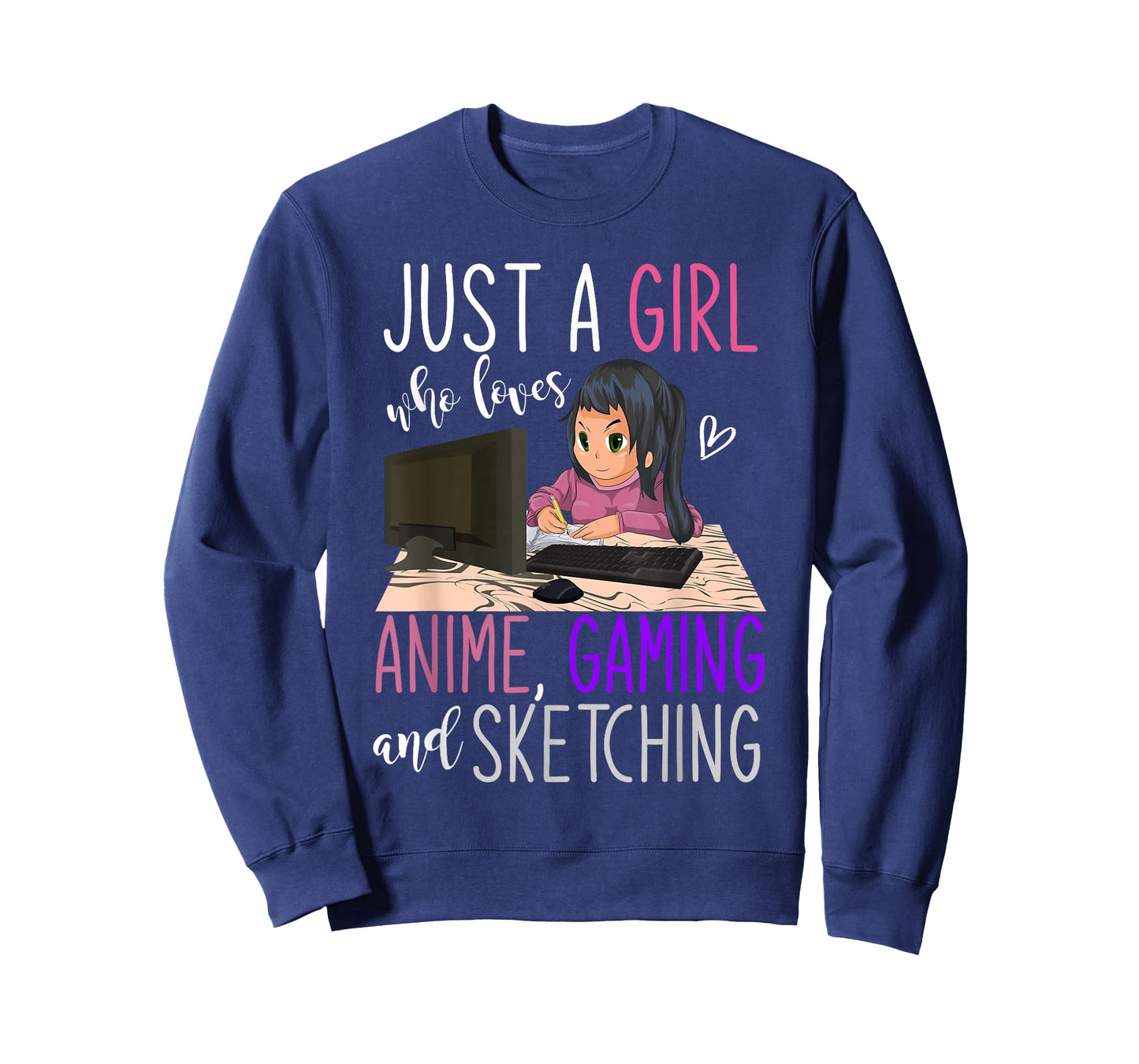 Artist Gamer Girls Gift Sketching Video Games Gaming Anime T-Shirt