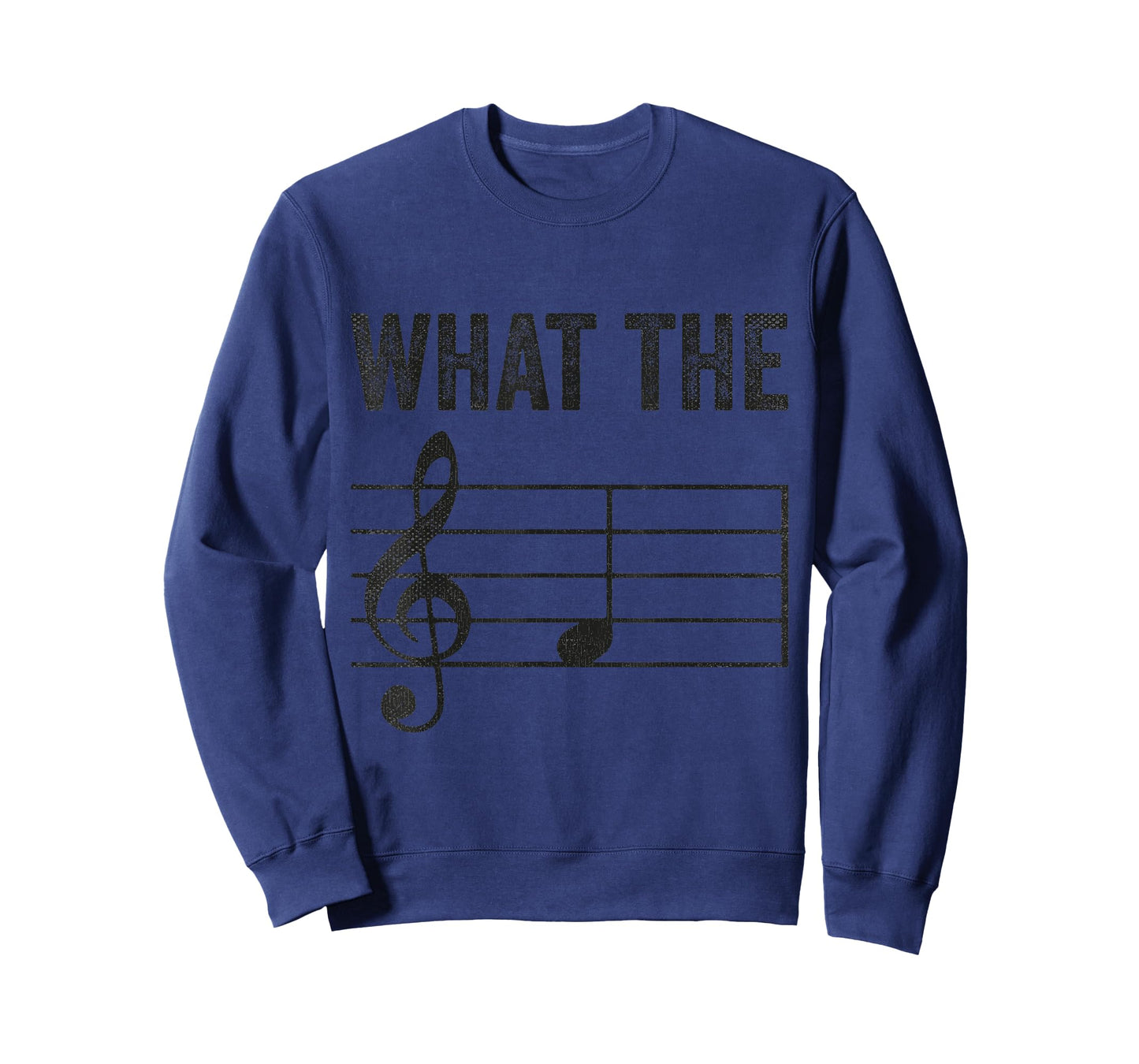 What The F Distressed Design Music Clef Musical Note T-Shirt
