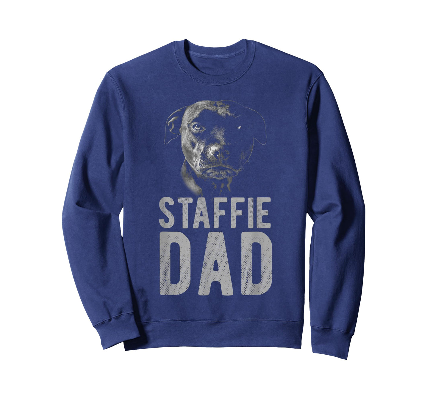 Staffordshire Bull Terrier in black for men - staffie dad T-Shirt