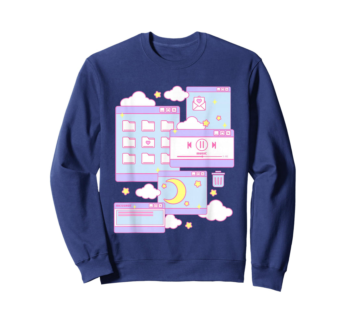 90s Grunge Kawaii E-Girl Browser Pastel T-Shirt