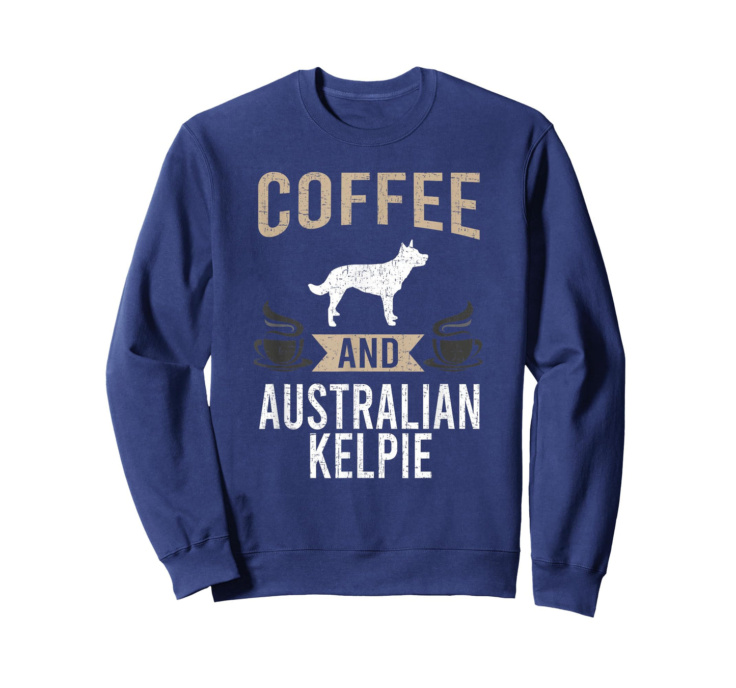 Coffee and Australian Kelpie Dog Lover T-Shirt