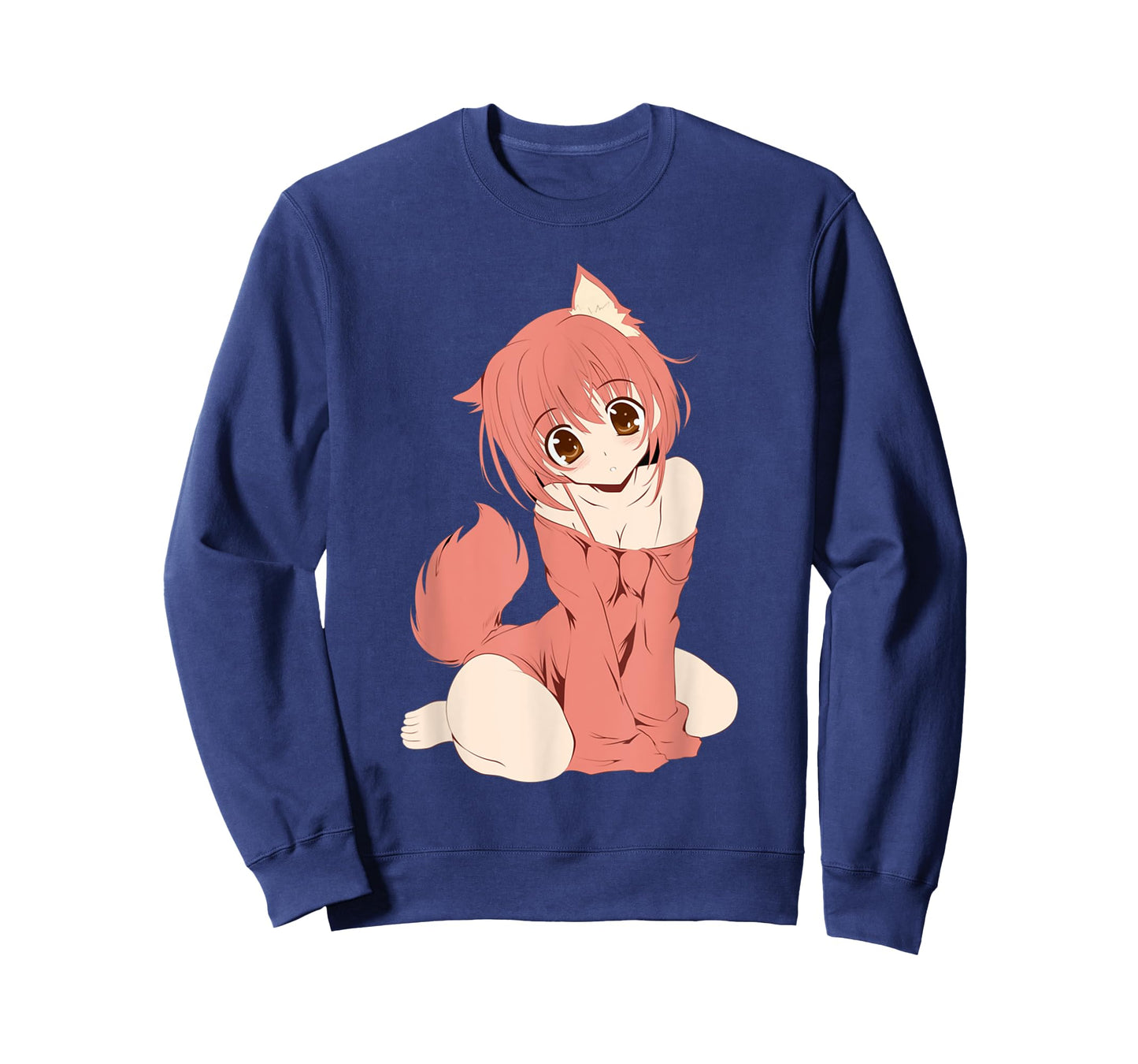 Japanese Anime Persian Cat Girl Cute Manga Otaku Catgirl T-Shirt
