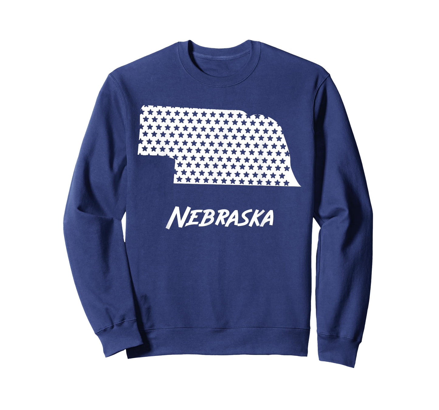 Nebraska USA State Outline Stars Vintage Retro Design T-Shirt