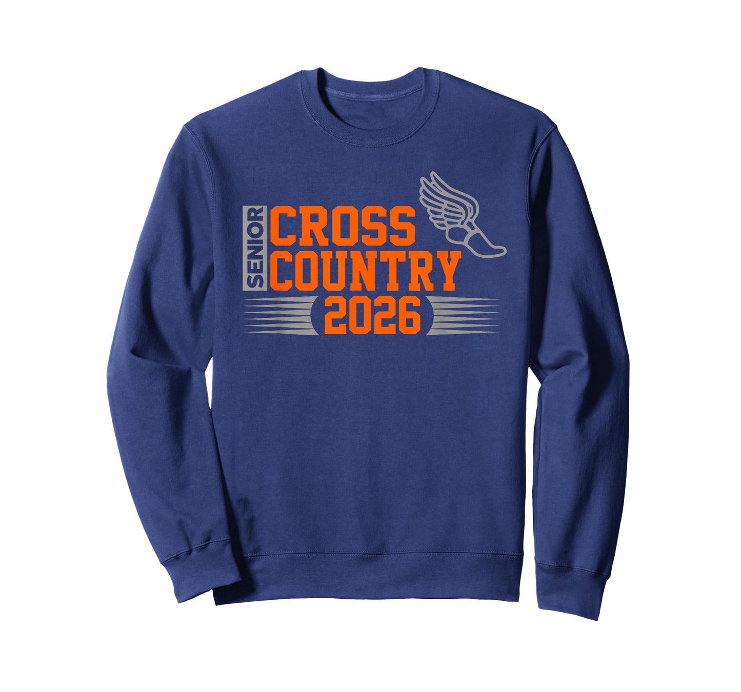 Cross Country Senior Class of 2026 Orange School Color T-Shirt