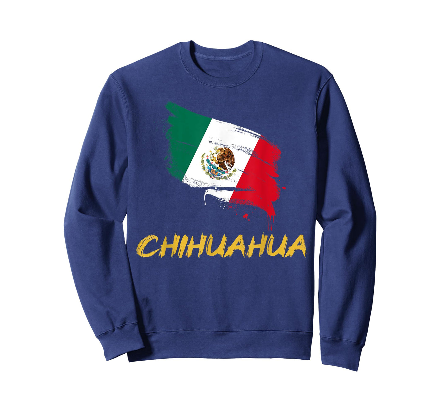 Chihuahua Mexico MX Mexican Heritage Flag Paint Stroke T-Shirt