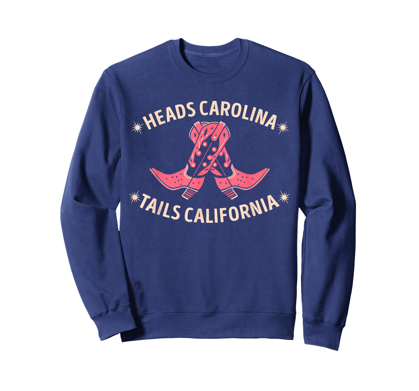 Heads Carolina Tail California Retro Vintage T-Shirt