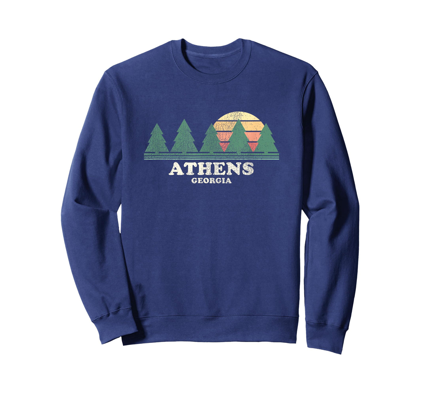 Athens GA Vintage Throwback Tee Retro 70s Design T-Shirt